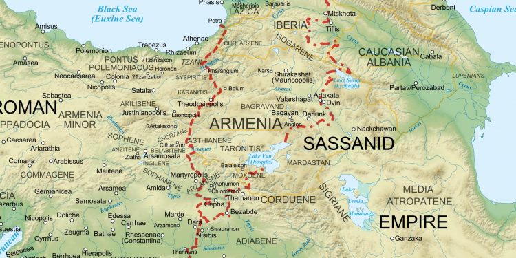 Roman Persian Frontier in Late Antiquity.svg
