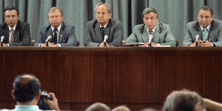 Пресс конференция ГКЧП, 1991г.