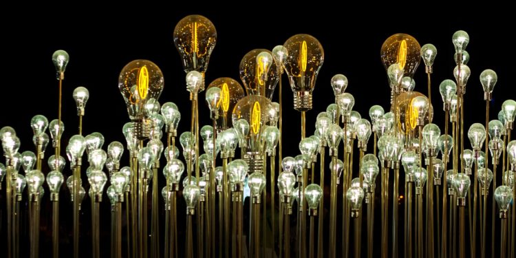 Chinese light bulb sculpture