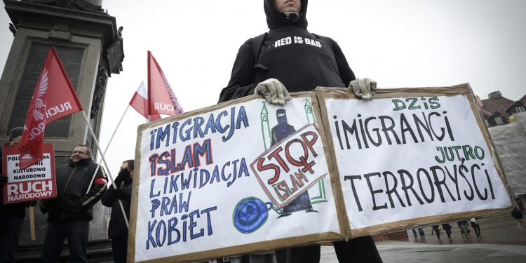 National Radical Demonstrate Against Immigration