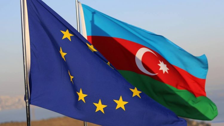 EU-Azerbaijan flag