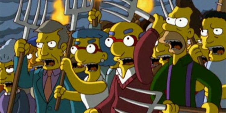 Torch and pitchfork crowd