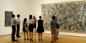 Visitors at MoMA New York