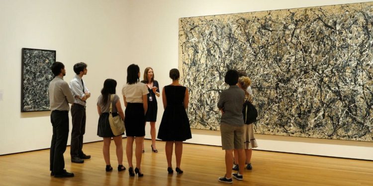 Visitors at MoMA New York