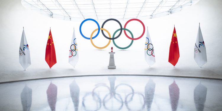 Olympic Flame For Beijing 2022 Winter Games Exhibited In Beijing