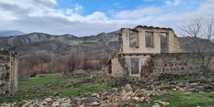 Ruined home in the city of Qubadli