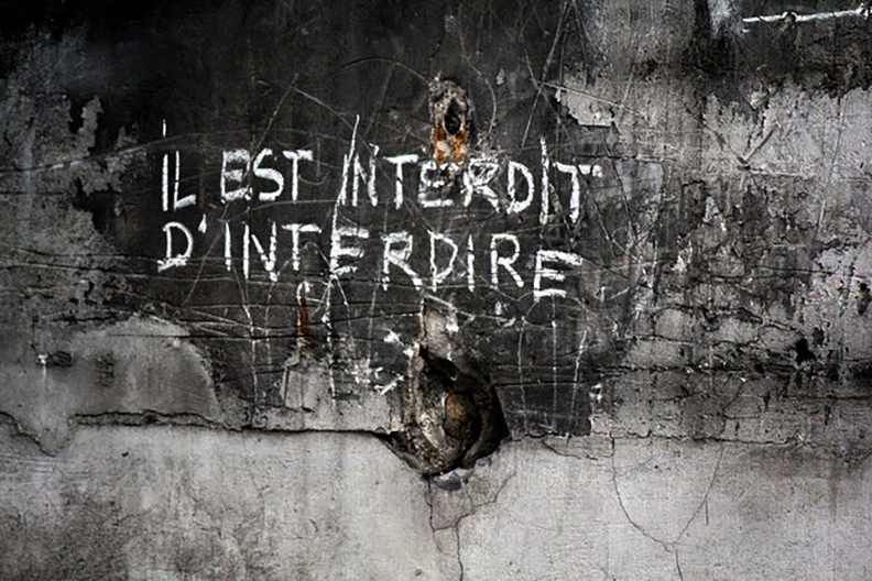 Il est interdit d'interdire